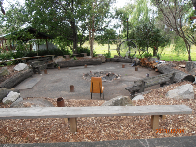 Men's talking circle at The Glen, Chittaway Point